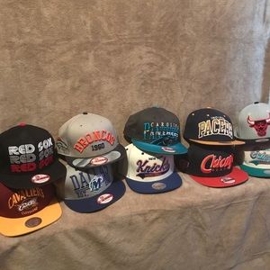 Used. 10 used Mitchell & ness/ new era snap backs